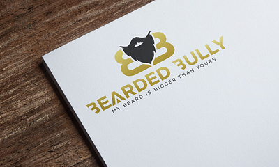 Black & Gold Text-Based Beard Butter Logo based design graphic design illustration logo logo design tshirt design
