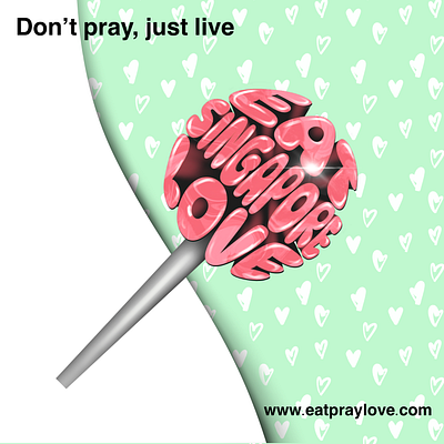 Lollipop branding eat pray love graphic design logo lollipop