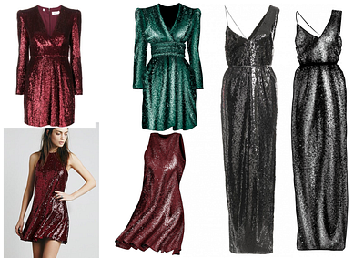 Sequins dresses branding dress dresses fashion graphic design illustration sequins