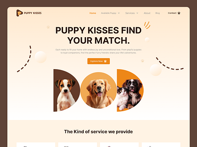 puppy care, dog care, pet sell, dog ecommerce website design apps branding care cat design dog dog lover ecommerce figma lover pet pet care puppy puppy care puppy sell ui ux website website ui website ux