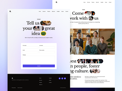 Agency Website Contact Us Career Page Design agency career career page contact us contact us page form free landing page product design responsive design ui design ui kit uiux visual design website design