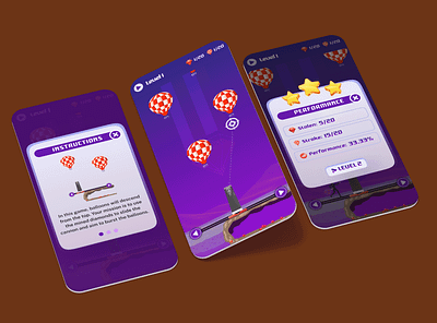 Strikey Quest: A Contemporary Gaming Odyssey flat game design game design mobile games storytelling ui