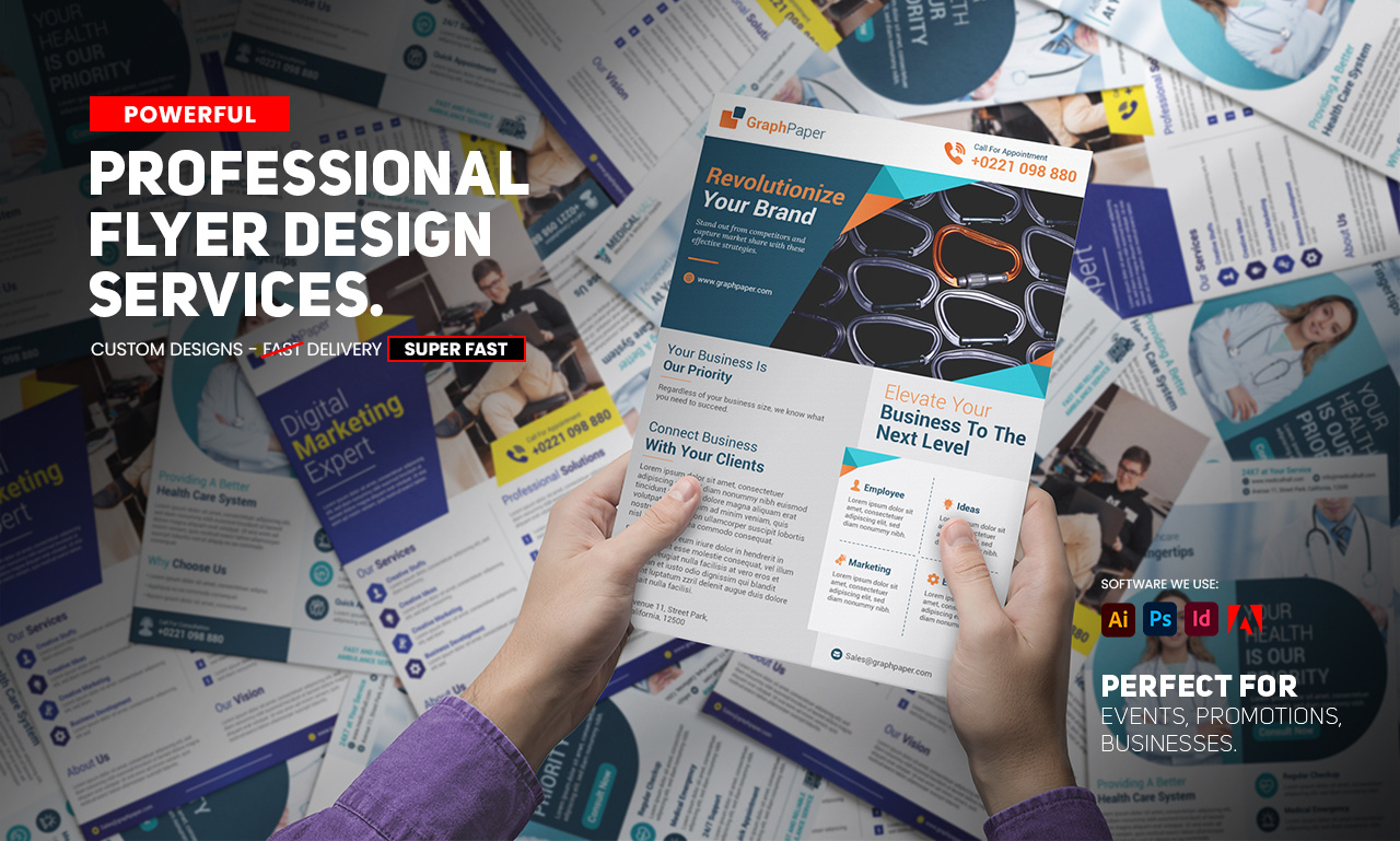 Transform Your Business with Stunning Custom Flyers! branding canva custom flyer design digital flyer event flyer flyer design professional flyer promotional flyer social media