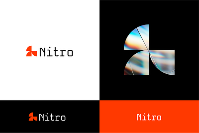 Nitro branding design graphic design logo