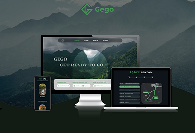 Gego - Travel Planning Assistant illustration typography ui ux