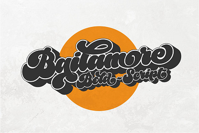 Bailamore - Retro Display Font bold font bold script lettering lettering fonts logo logo font logotype retro retro font retro logo retro script softball vintage logo