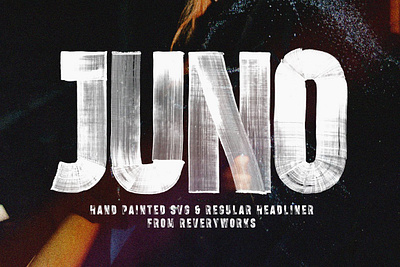 JUNO - SVG & Regular athletic font bold bold condensed bold headliner brush font cool font custom font display font editorial hand painted hand painted font headline headliner magazine painted font powerful sport font strong textured font urban fonts