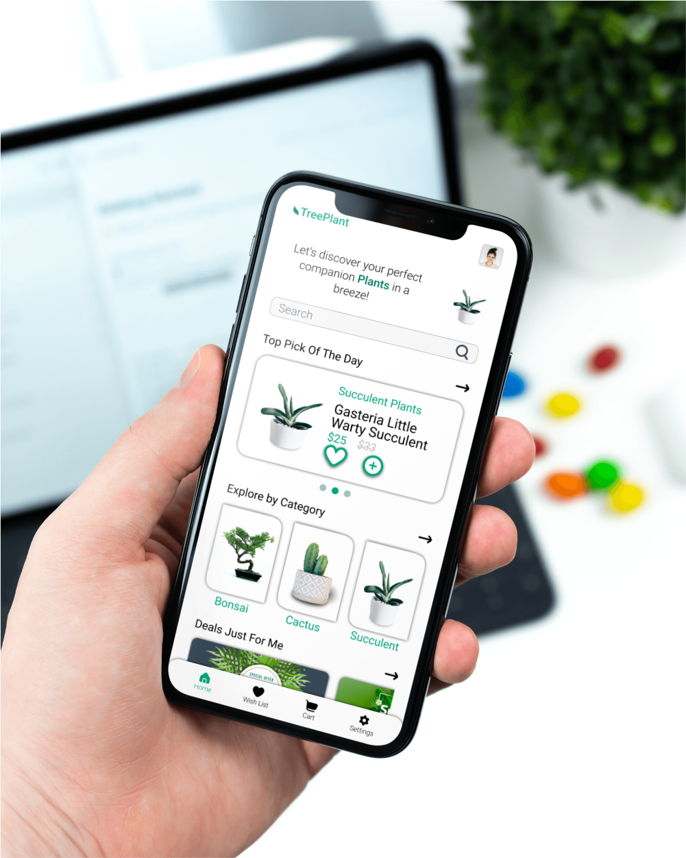 Concept of Plant Selling App app design branding figma graphic design indoor plant plant selling app ui ux