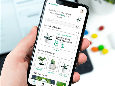 Concept of Plant Selling App app design branding figma graphic design indoor plant plant selling app ui ux