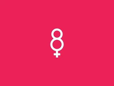 International Women Day 8 day female girl international logo march monogram number power rights symbol women