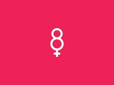 International Women Day 8 day female girl international logo march monogram number power rights symbol women