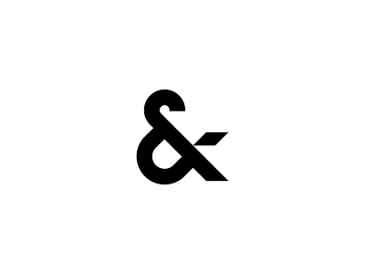 Ampersand logo ampersand and e exploration geometric letter logo monogram shape
