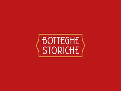 Botteghe Storiche di Genova badge custom font genoa genova historic italia italy logo mark shop typography