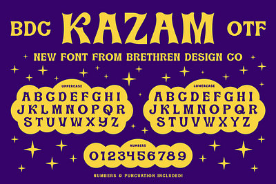 Kazam Display Font display font font typeface typography typography logo vector