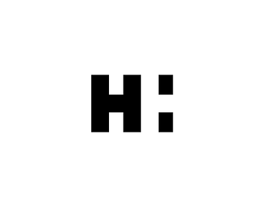 HH 13 book double edition exploration figure gestalt ground h hh letter logo logolounge monogram symbol thirteen typography