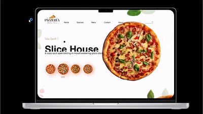 Pizza_Landing Page 3d animation branding graphic design logo ui