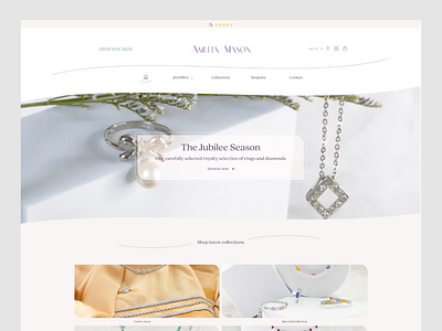 Amelia Mason ( E-commerce Website) branding graphic design ui