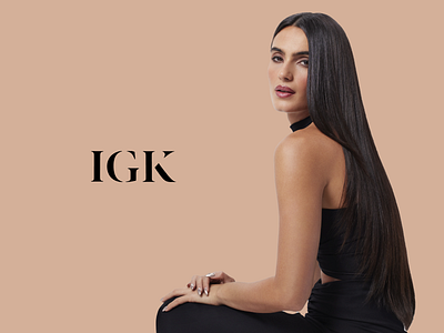 IGK Hair ads brand identity branding design graphic design igk igkhair logo online marketing performance marketing typography