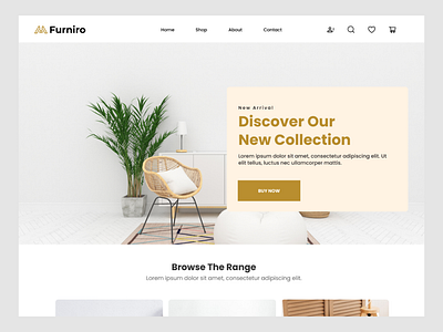 Furniro ( Furniture E-Commerce Design) branding graphic design ui