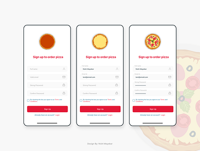 Sign Up Page app design branding design illustration inspiration ui ui design uiux webdesign