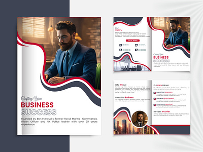 Bifold brochure design bifold bifold brochure brochure design business company profile creative design graphic design grow modern trifold