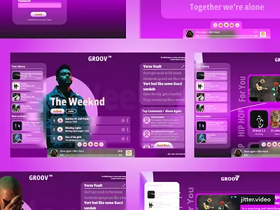 GROOV - Concept Web Design minimalistdesign ui uiux uiuxdesign webdesign