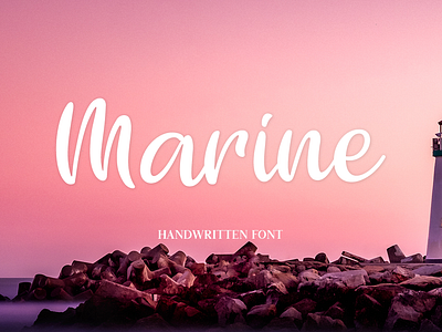 Marine branding branding font brush font clean font design dream hand drawn hand drawn font handwritten font illustration logo ofnt logotype menu font script font signature font social media ui wedding font y2k