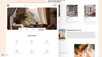 Hotel Website UI Design ✨ design figma hotel landing page hotel management hotel website landing page ui uiux web web design website website design