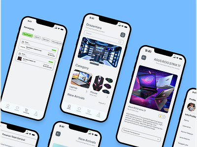 Drezantara: Gadget Store App branding ui