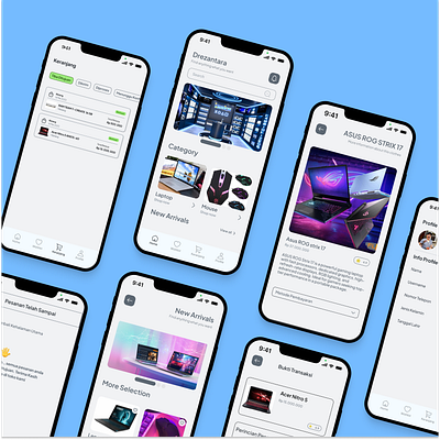 Drezantara: Gadget Store App branding ui