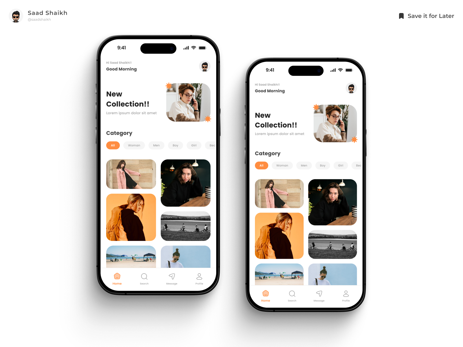 Fashion Lookbook App ✨ app app design auth clean design fashion fashion app fashion lookbook fashion lookbook app figma iphone login minimal mobile mobile app mobile design mobile ui professional ui ui design