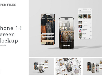 Phone 14 Pro Screen Mockup instagram post instagram story instagram template iphone iphone 14 iphone mockup iphone pro iphone screen mock mockup phone screen showcase smartphone mockup social media ui ux up