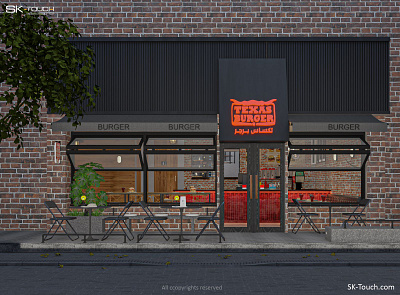 Texas Burger QSR Interior Design interior design restaurant restaurant design