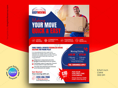Stylish Easy Moving Price-List Flyer Template Canva canva flyer templates flyer design flyer design canva templates flyer for local movers flyer templates local movers flyer canva local moving flyer moving company flyer moving company flyer canva