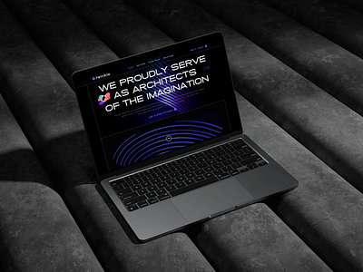 Futuristic Agency Landing Page UI agency agency landing page agency website bold company creative agency dark digital agency landingpage modern design protfolio protfolio website studio ui ux web web design website website design