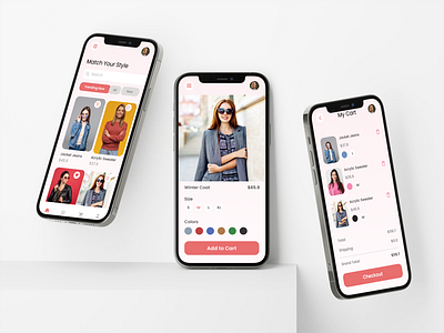 Online Shopping App Pages branding graphic design logo ui