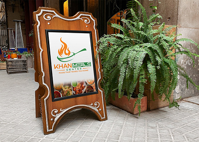 Logo for Hyderabad's Khan Meals Center branding logo creative logo logo design logo maker