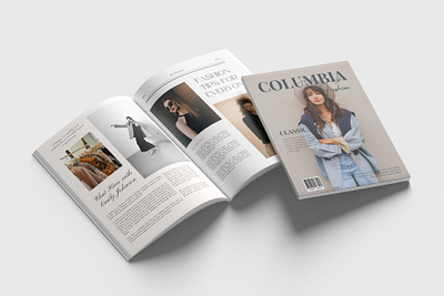 Fashion Page Layout adobe photoshop apparel branding canva color theory fashion graphic design typography