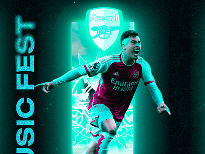 Arsenal's official matchday design. banner cover matchday design photo editing photo manipulation poster social media post