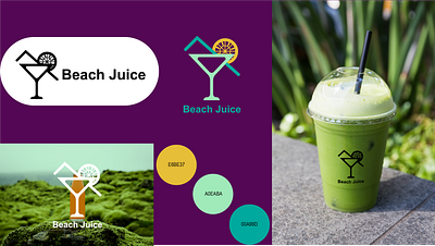 Beach Juice branding graphic design logo