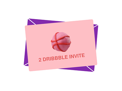 2 Dribbble invite 2 invite animation category dribbble dribbble invite graphic design invitation motion