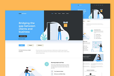 Saas Tech Landing Page bootstrap templates landingpage templates saas tech landing page