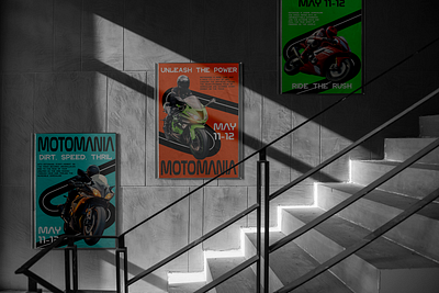 Motocross posters graphic design