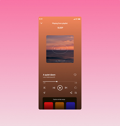 Day #009 Prompt: Music Player #DailyUI #Figma ui