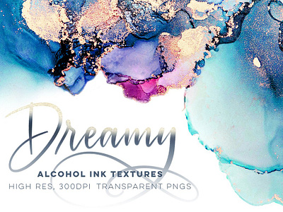 Dreamy Ink Textures alcohol ink bright color colorful design dreamy ink textures fluid gold ink inks metallic png pngs rainbow shine shiny textures transparent vibrant