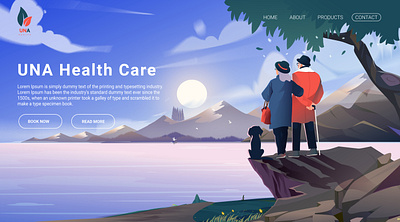 Health Care Landing Page Illustration illustrationnow