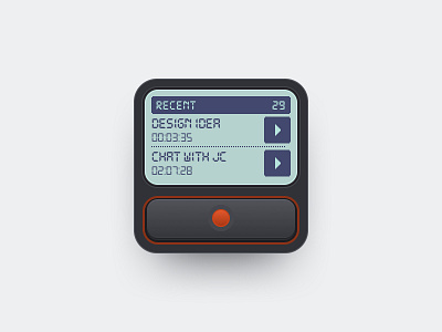 Voice Recorder Widget design ios widget memos mobile design recorder voice voice memos voice recorder widget