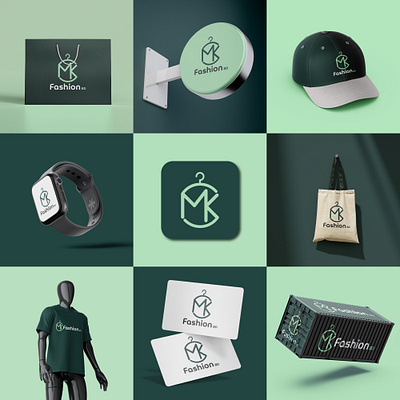 MK fahsion logo design body branding fashion graphic design