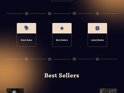 Book Store Landing Page landing page ui ux web web desig website