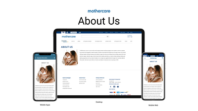 About Us Page | Mothercare Indonesia mobile apps ui web design
